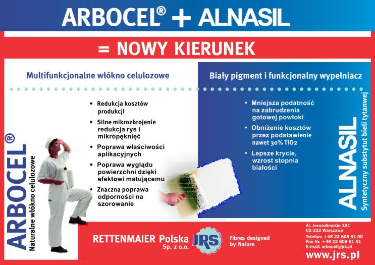 Arbocel + Alnasil - multifunkcjonalne włókno celulozowe (reklama)