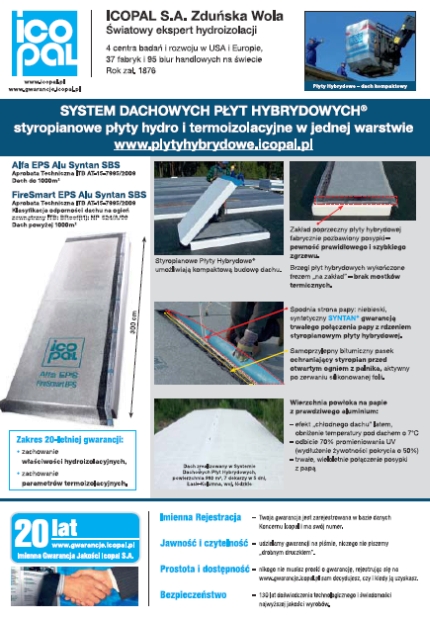 ICOPAL: system dachowych płyt hybrydowych
